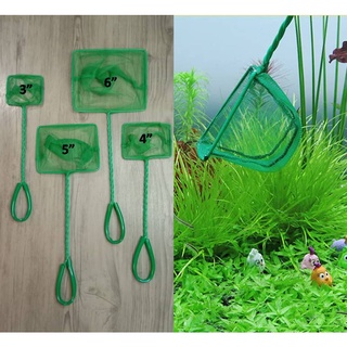 Fish Net Green With Plastic Handle for Fish Tank (3”,4”, 5” and 6”) #1