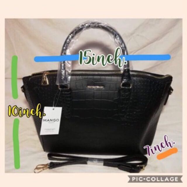 mango crocodile bag