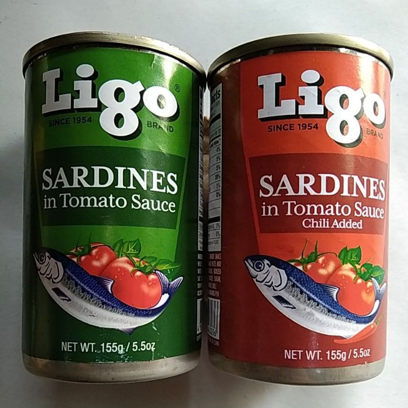 LIGO SARDINES in Tomato Sauce and LIGO SARDINES in Tomato Sauce chili