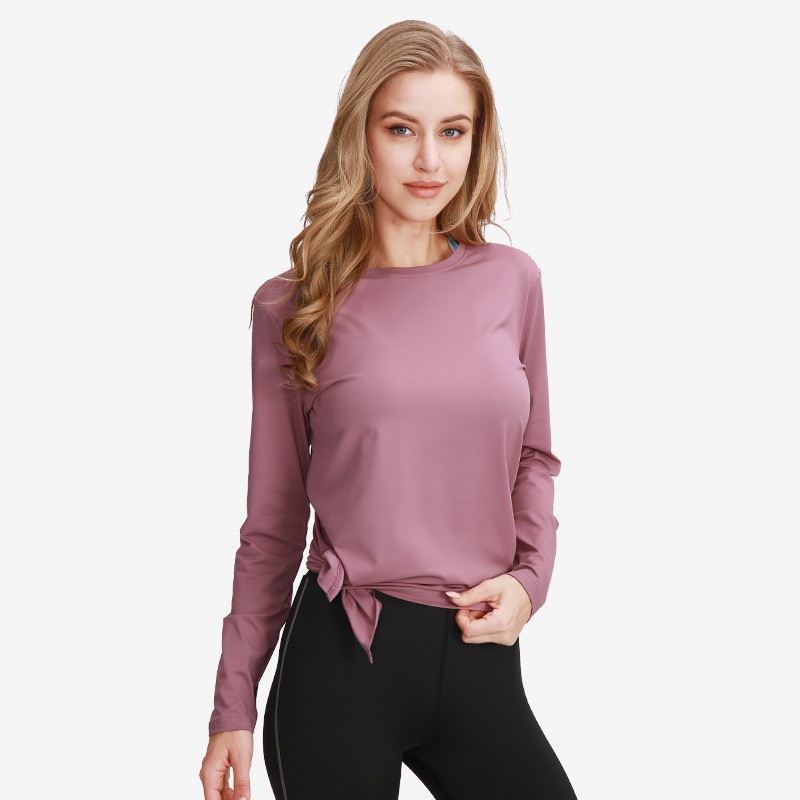 long sleeve yoga tops