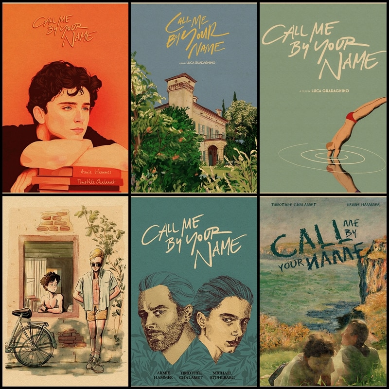Call Me By Your Name Classic Movie Poster Vintage Kraft Wall Bar Cafe Decor Shopee Philippines