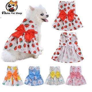 Dog dress Cat skirt for Female Pet Cat Puppy Floral Princess Skirt Dog Skirt Cat Dress