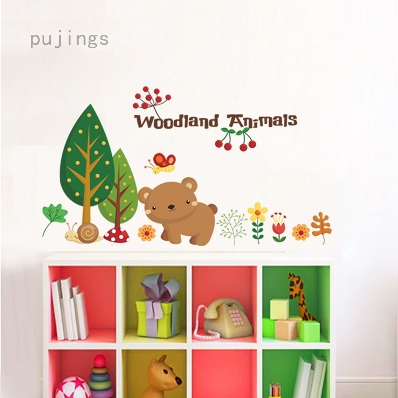 woodland theme wall decals