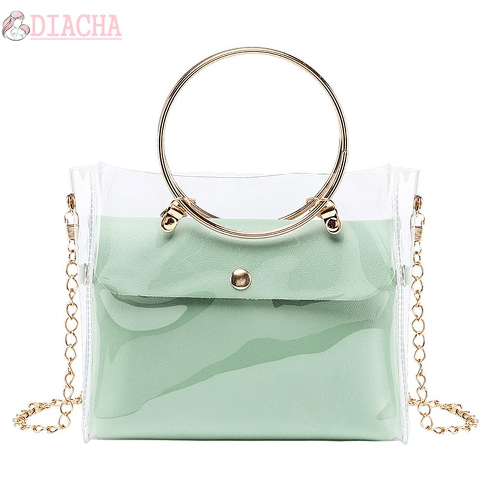 clear pvc shoulder bag