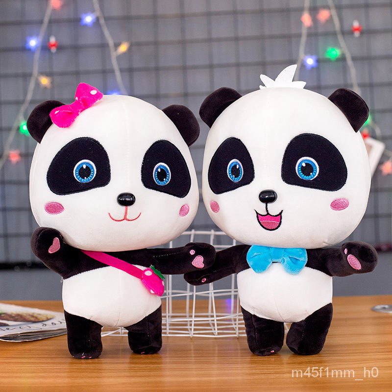 BabyBus Panda Plush Baby Bus Toys Kiki Miu Miu Panda Plushie Cartoon 