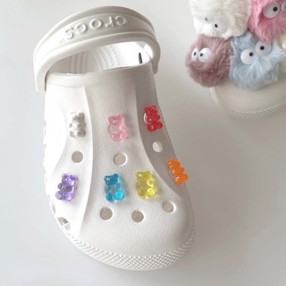 [Charming Deco] Jelly Bear (7Colors) Shoe Charm Crocs Custom Croc Jibbitz Shoes Diy Charms Sneaker Decoration