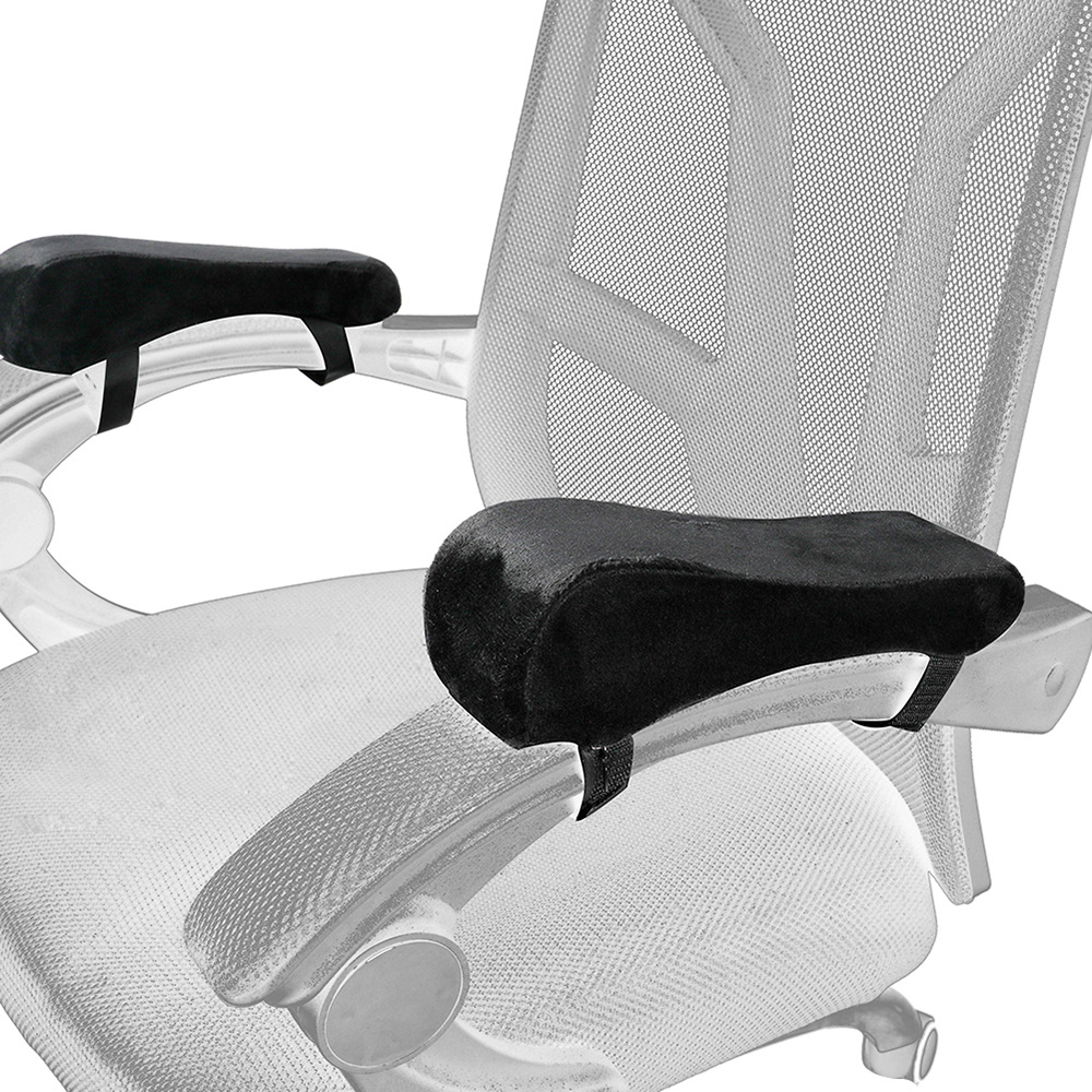 2Pcs Chair Armrest Pad Memory Foam Home/Office Gaming Chair Arm Cover Cushion 