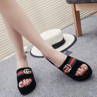 gucci wedge flip flops
