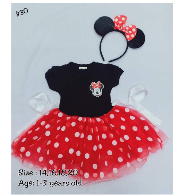 minnie mouse costume for 3 year old