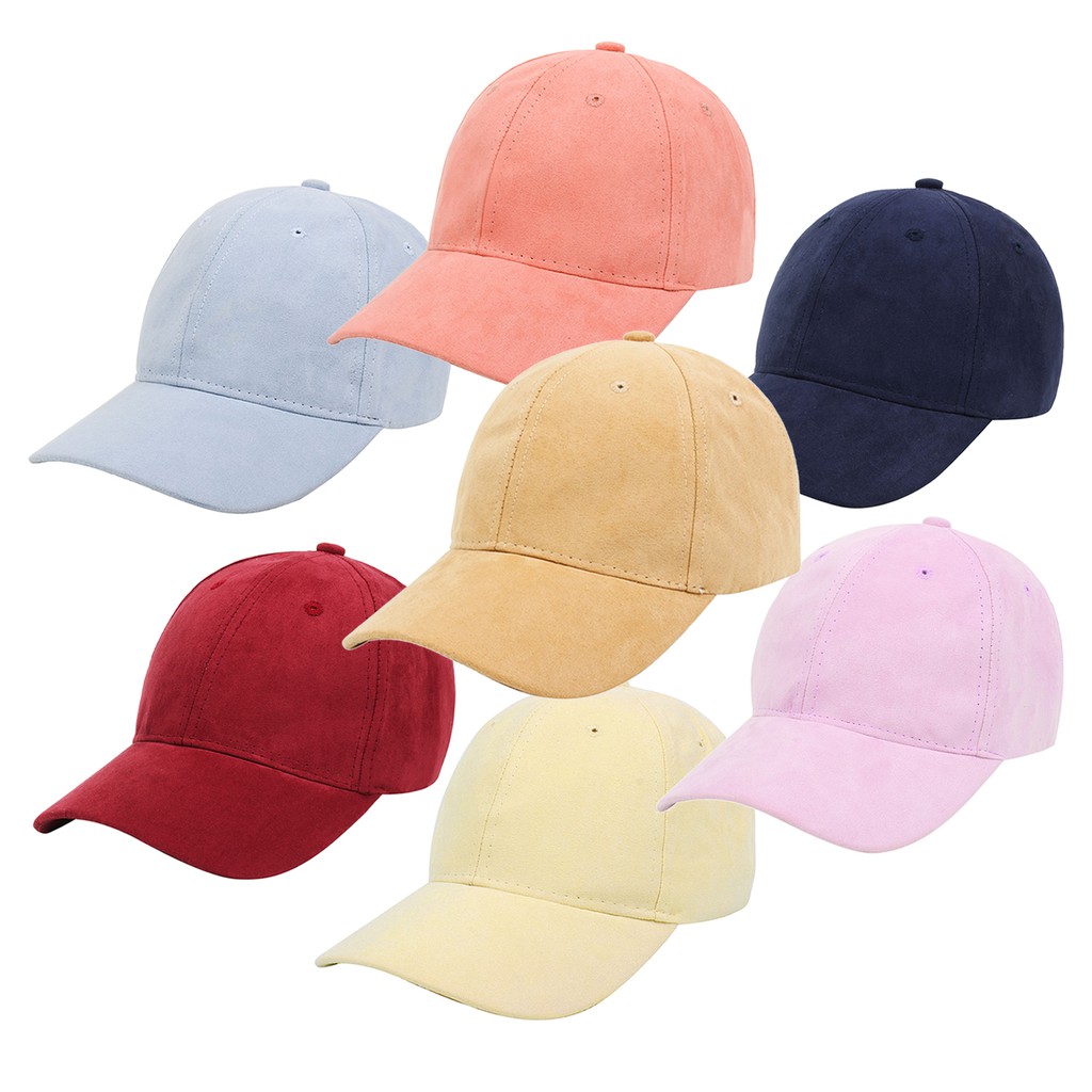 pastel colored baseball caps