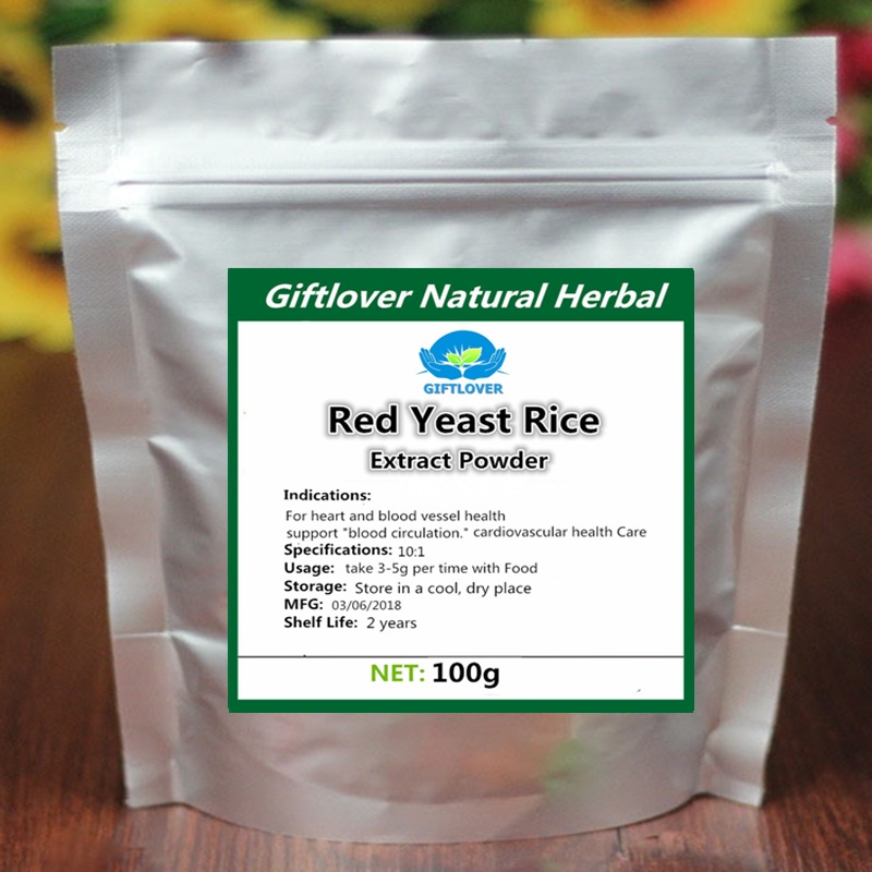 100 Pure Red Yeast Rice Extract Powder,Support Cardiovascular health