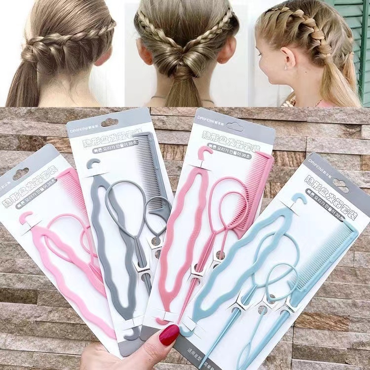 Hair braiding tools tie hair braids plate hair children's hairpin pull