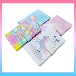 Yzabelle Unicorn A5 Notebook with Magnetic Snap Lock -UG