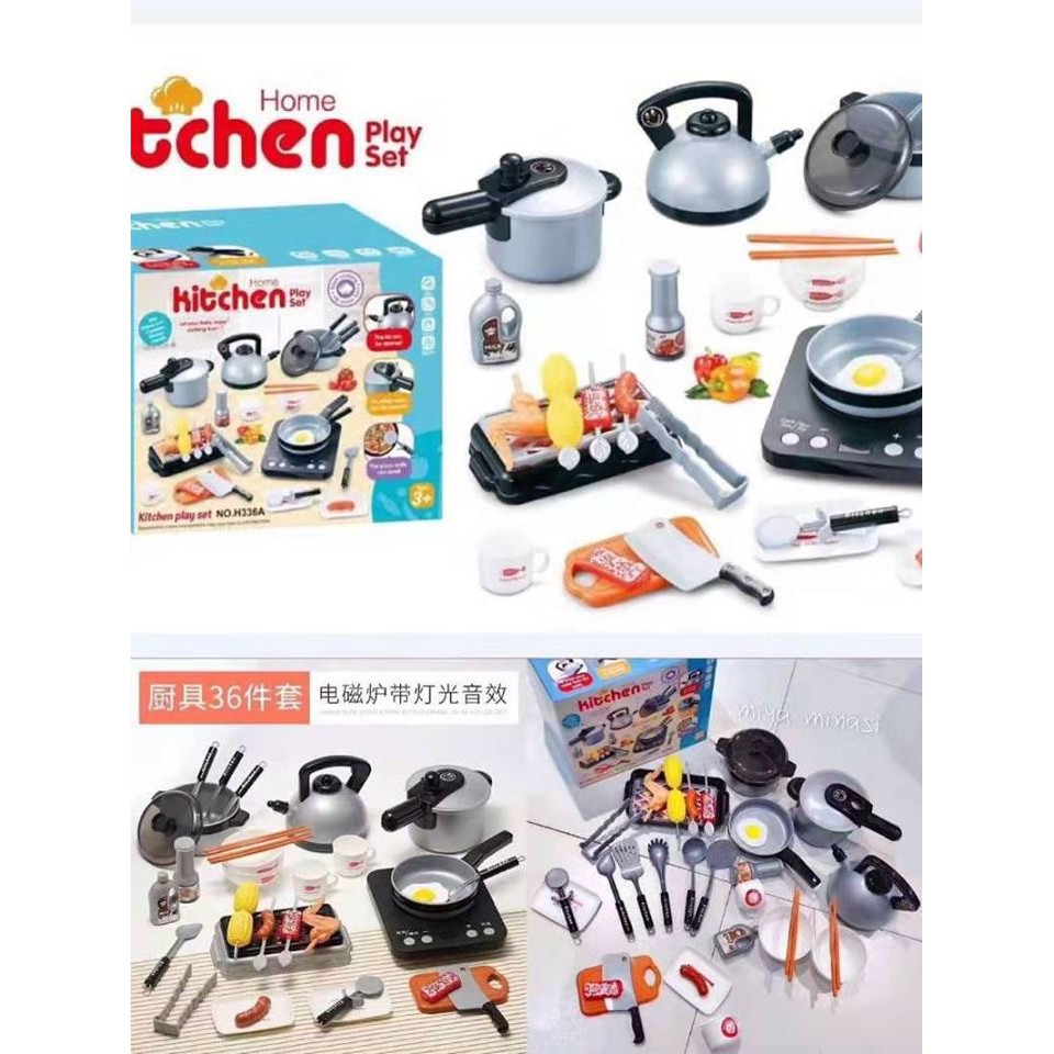 home kitchen play set