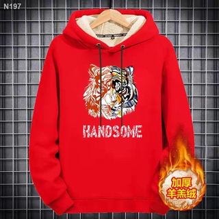 【Lowest price】┋Tiger s natal year clothes couple sweater male ins couple outfit top hoodie plus ve #6