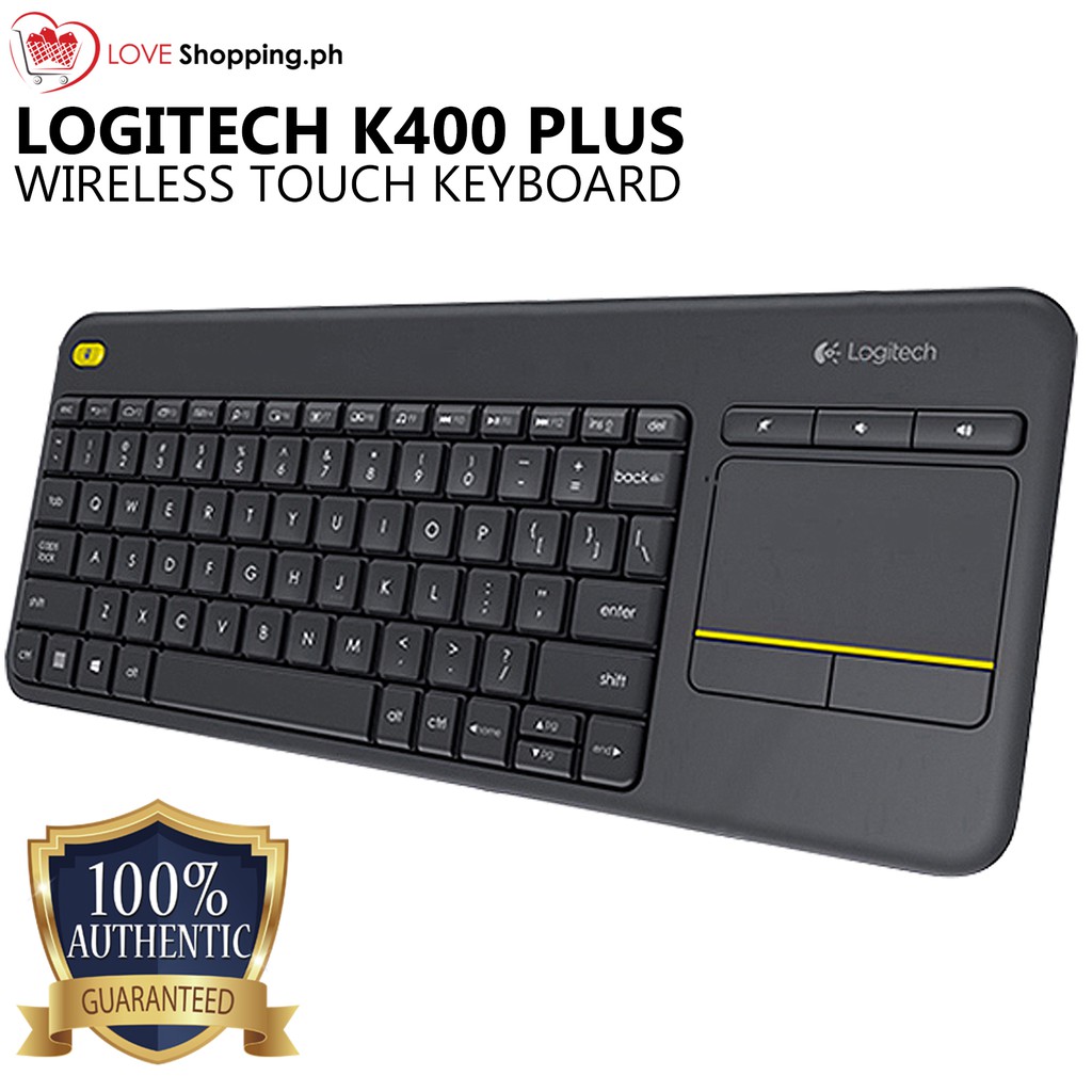 Logitech K400 Plus Wireless Touch Keyboard For Pc And Smart Tv Shopee Philippines 