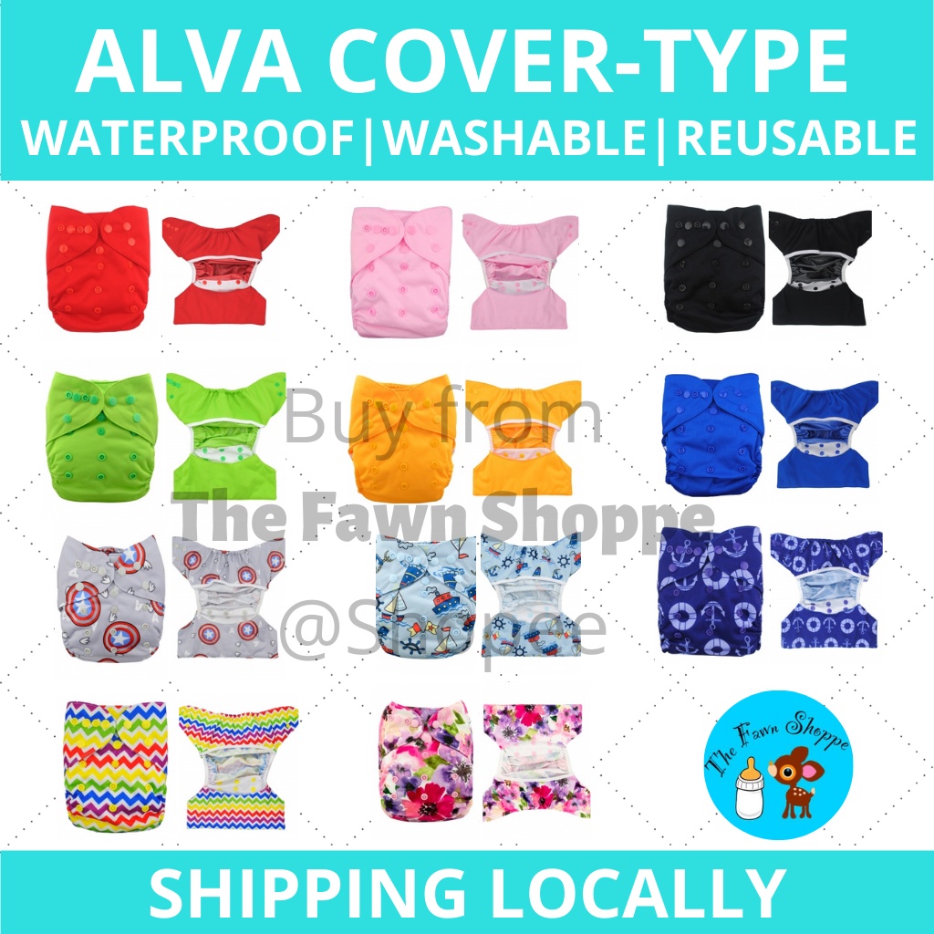 Cover Type Cloth Diaper (Alva Cover Adjustable) NO SOAKER