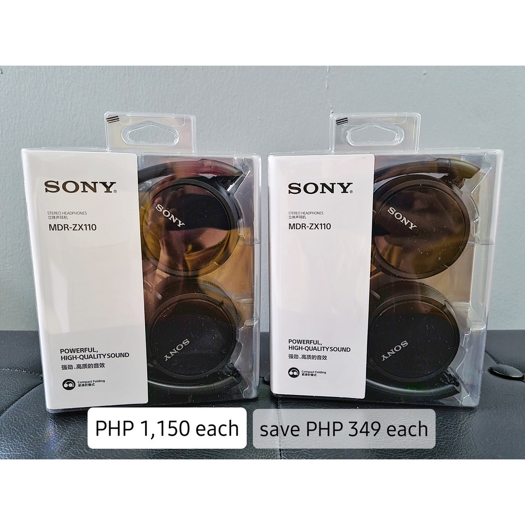 SONY MDR-ZX110 Headphones Headset | Shopee Philippines