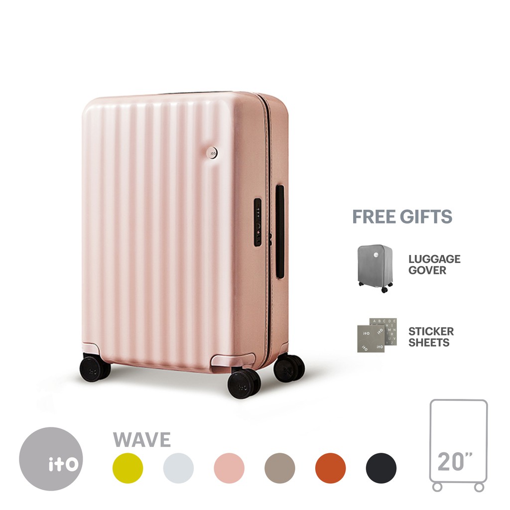 ITO Classic Wave 20in Carry-On Luggage Peach | Shopee Philippines