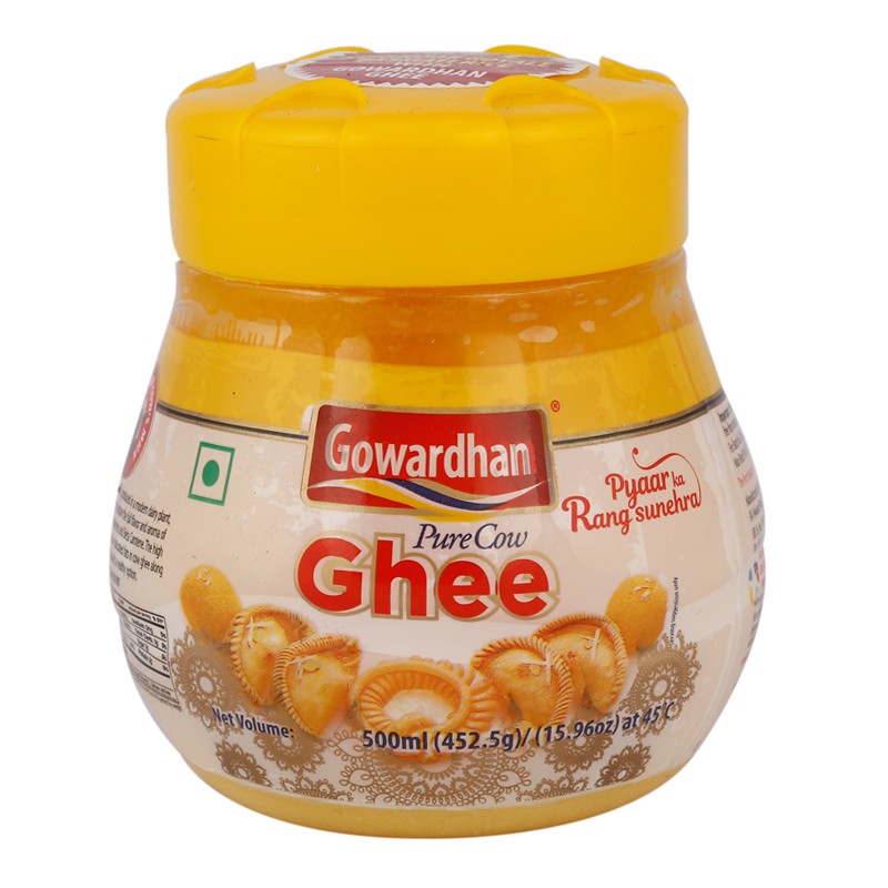 Gowardhan Pure Cow Ghee - Indian Clarified Butter From India (500ml ...