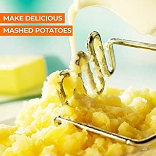 Stainless Steel Potato Masher Practical Kitchen Gadgets Potato Ricer Press #8