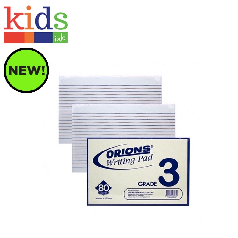 ORIONS WRITING PAD GRADE 3 80S Kids Ink Shopee Philippines