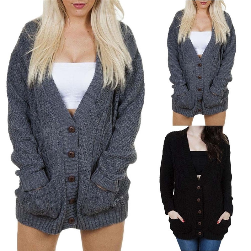 womens black sweater coat