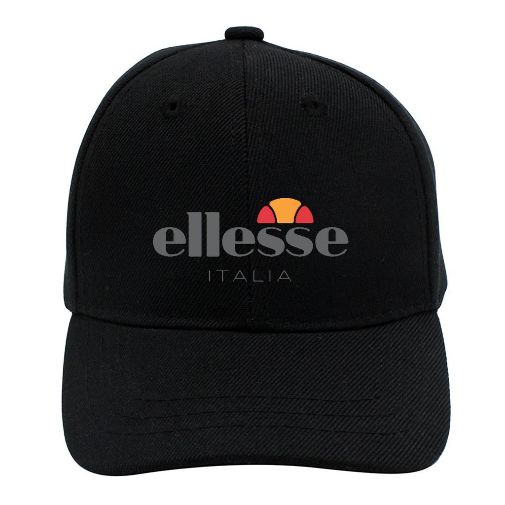 Ellesse Men Women Black Baseball Cap 