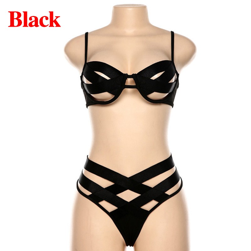 plus size black bikini