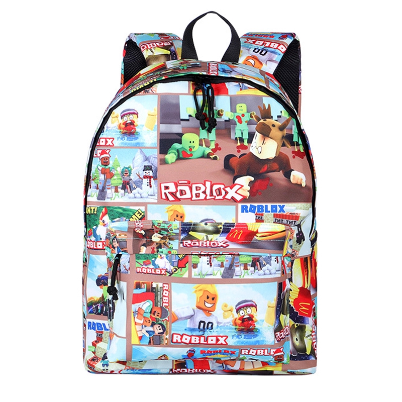 Game Roblox Kids Adult Printing Backpack School Bags - 