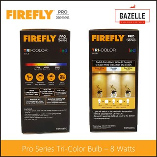 Firefly Pro-Series Tri-Color Light Bulb - 8 Watts Tricolor | Shopee ...