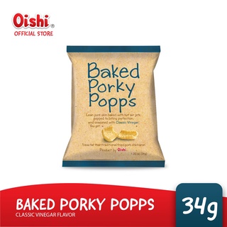 Baked Porky Popps Vinegar 34g