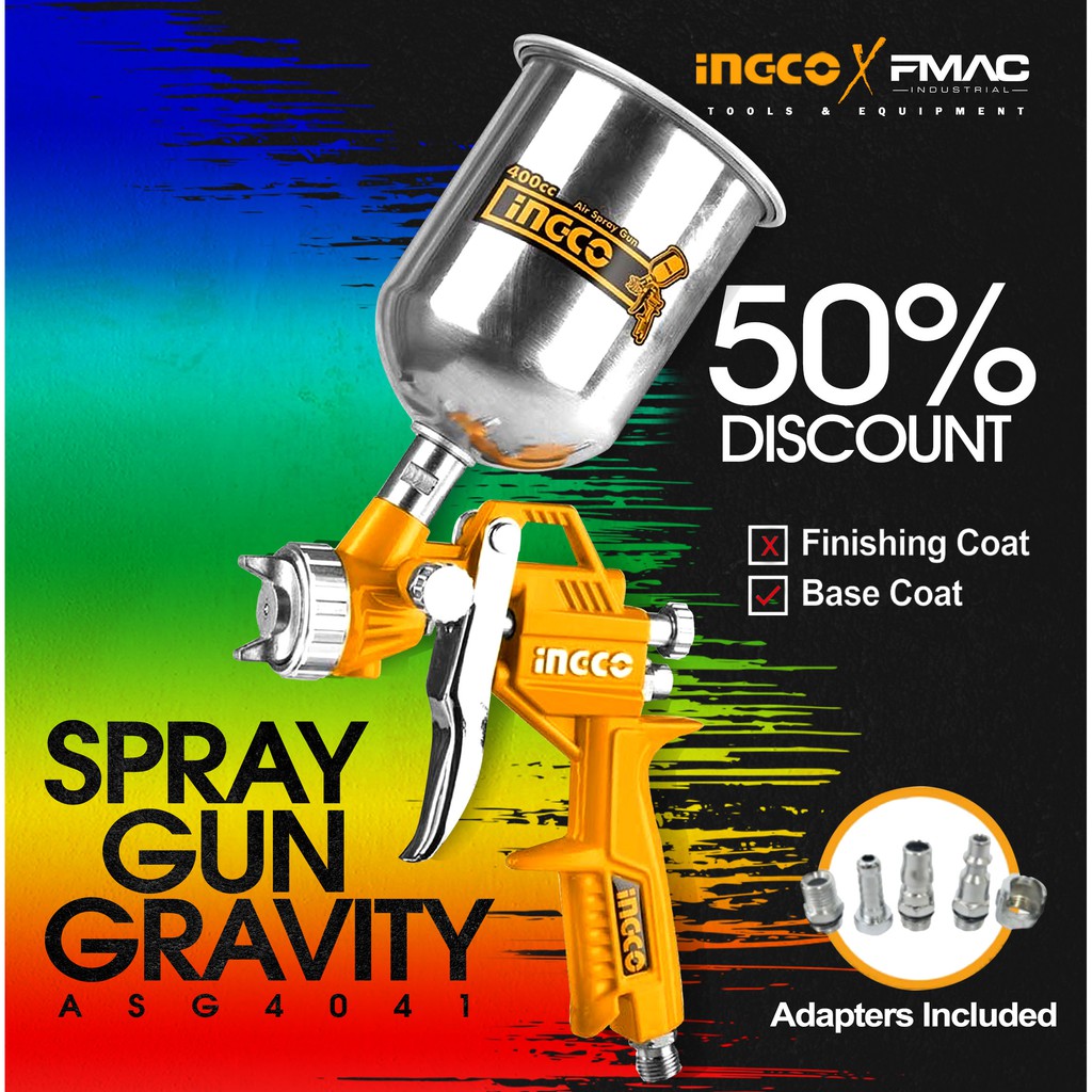 INGCO Spray Gun Gravity ASG4041 / DAT Heavy Duty Spray Gun Gravity