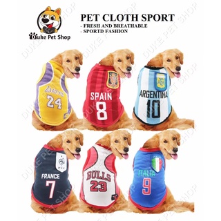 Big Size 3XL-6XL dog clothes pet clothes dog jersey pet jersey puppy cloth puppy jersey cat clothes
