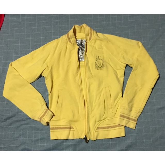 yellow guess windbreaker