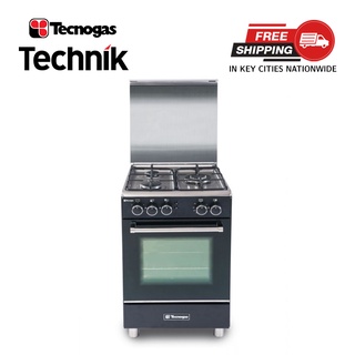 Tecnogas 55cm 3 gas Burner Cooking Range TFG5530CVMB (Matte Black)
