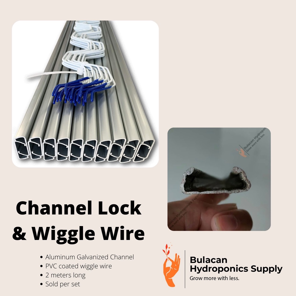 Aluminum Channel Lock And Pvc Coated Wiggle Wire Set Shopee Philippines