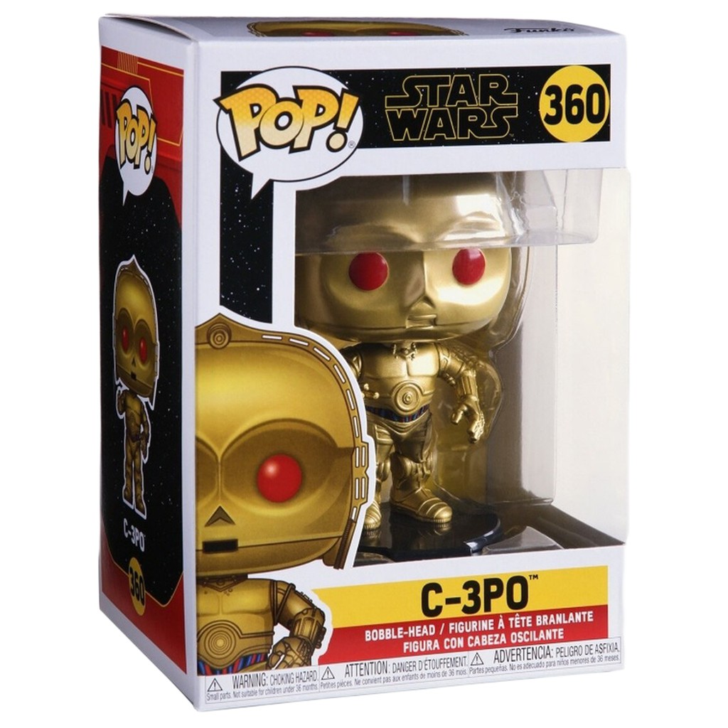 Star Wars Rise Of Skywalker C-3PO #360 Gold Metallic With Red Eyes Funko POP 