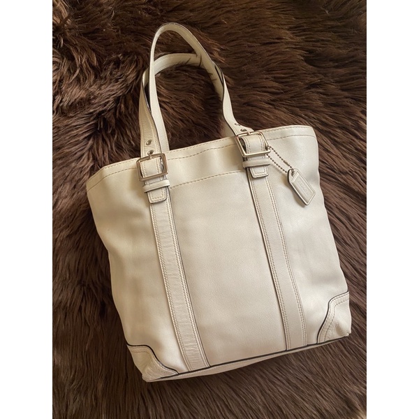 Authentic Coach F10194 All White Tote bag | Shopee Philippines