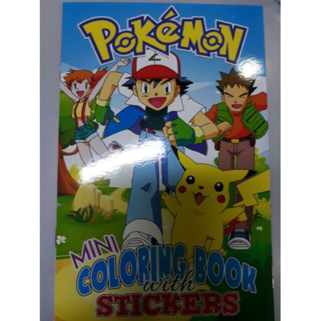 coloring book with stickers - pokemon | Shopee Philippines
