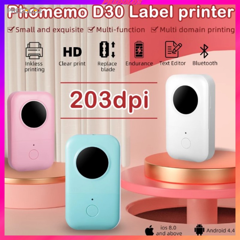 Mini Wireless Inkless label printer Portable Pocket Label Printer