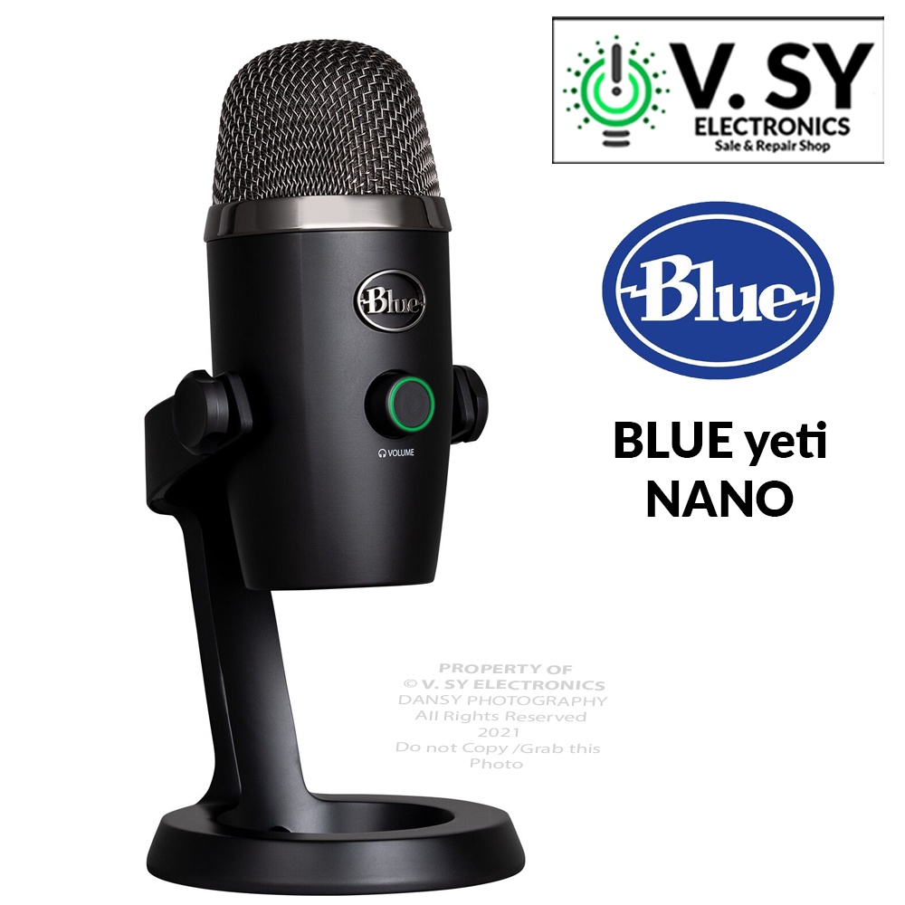 Blue Yeti Nano Black USB Gaming Streamer Microphone Streaming PC Laptop ...