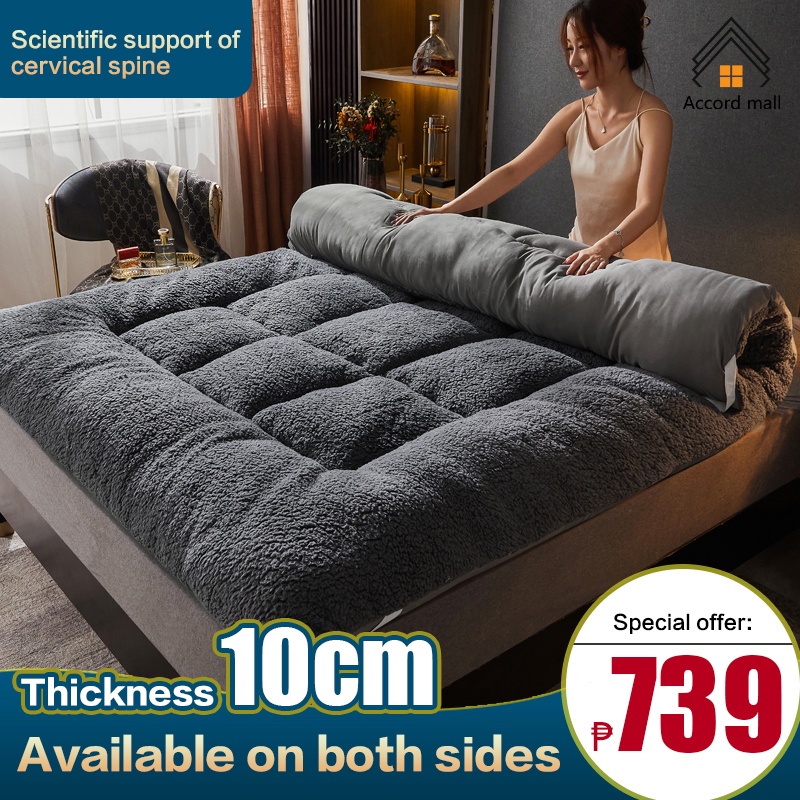 1.8m*2m foam for double bed Foldable single latex Mattress 10cm thick 2 person family size
