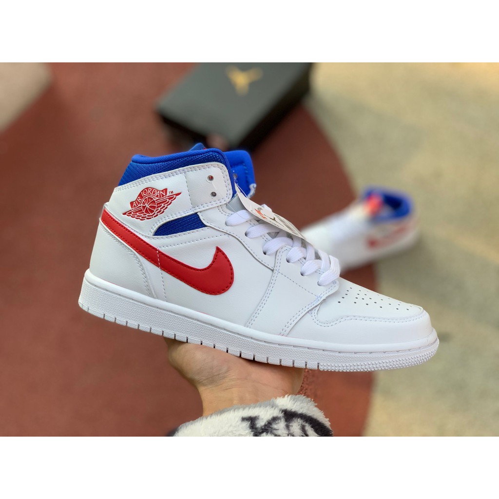 white red jordan 1