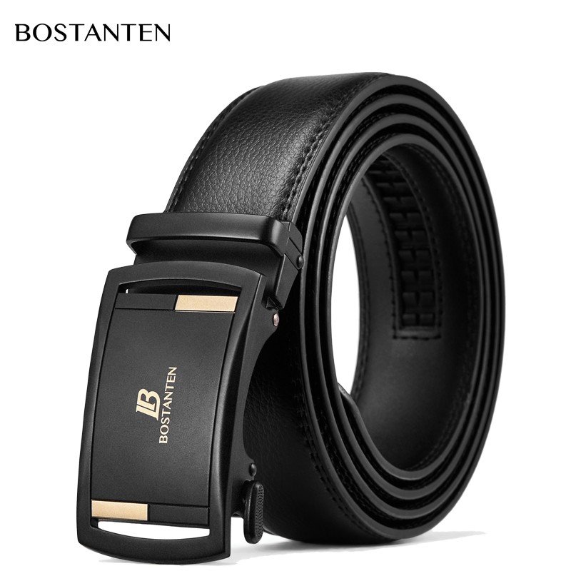 BOSTANTEN cowhide fashion men's high-end belt with gift box casual ...