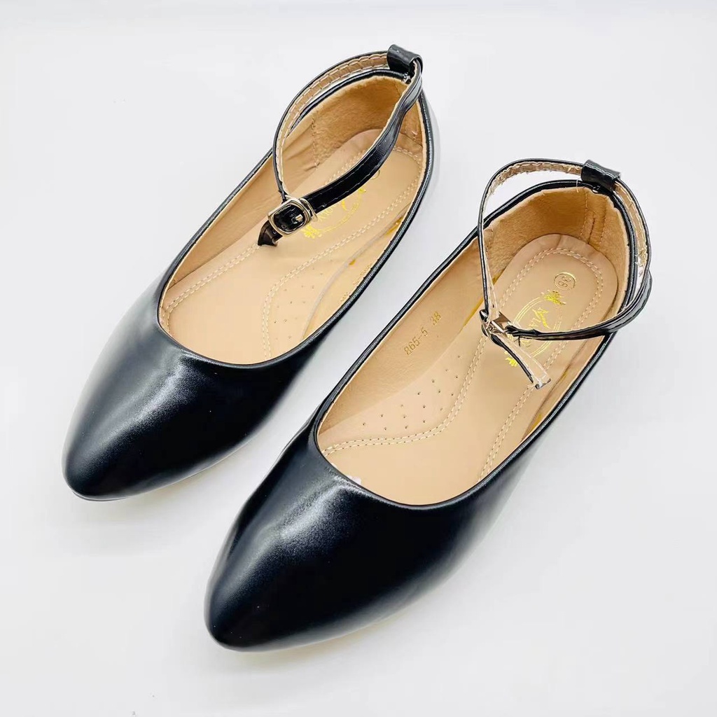 The New women office wear closed toes heeled shoes black shoes. 1 in