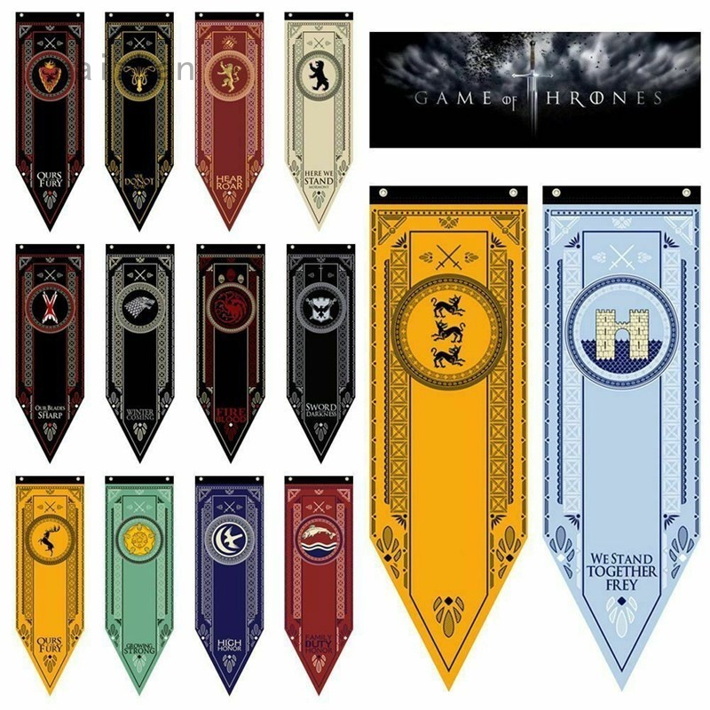 Collectables Game Of Thrones Stark Targaryen Greyjoy Lannister House Hanging Flag Banner Gift Other Collectable Flags Utit Vn