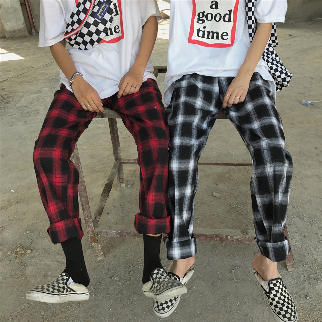 plaid pants shopee