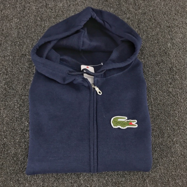 lacoste hoodie big logo