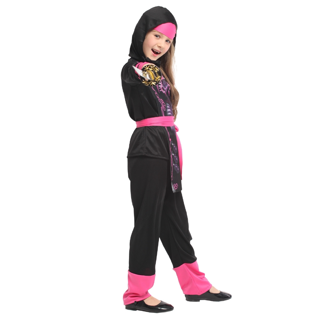 Girls Ninja Costume Halloween Kids Cosplay Japanese Samurai Warrior Fancy Dress Outfit Shopee Philippines